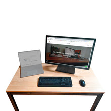 Cargar imagen en el visor de la galería, Alquiler estación de trabajo completa (escritorio, silla ergonómica, monitor, mouse y teclado)
